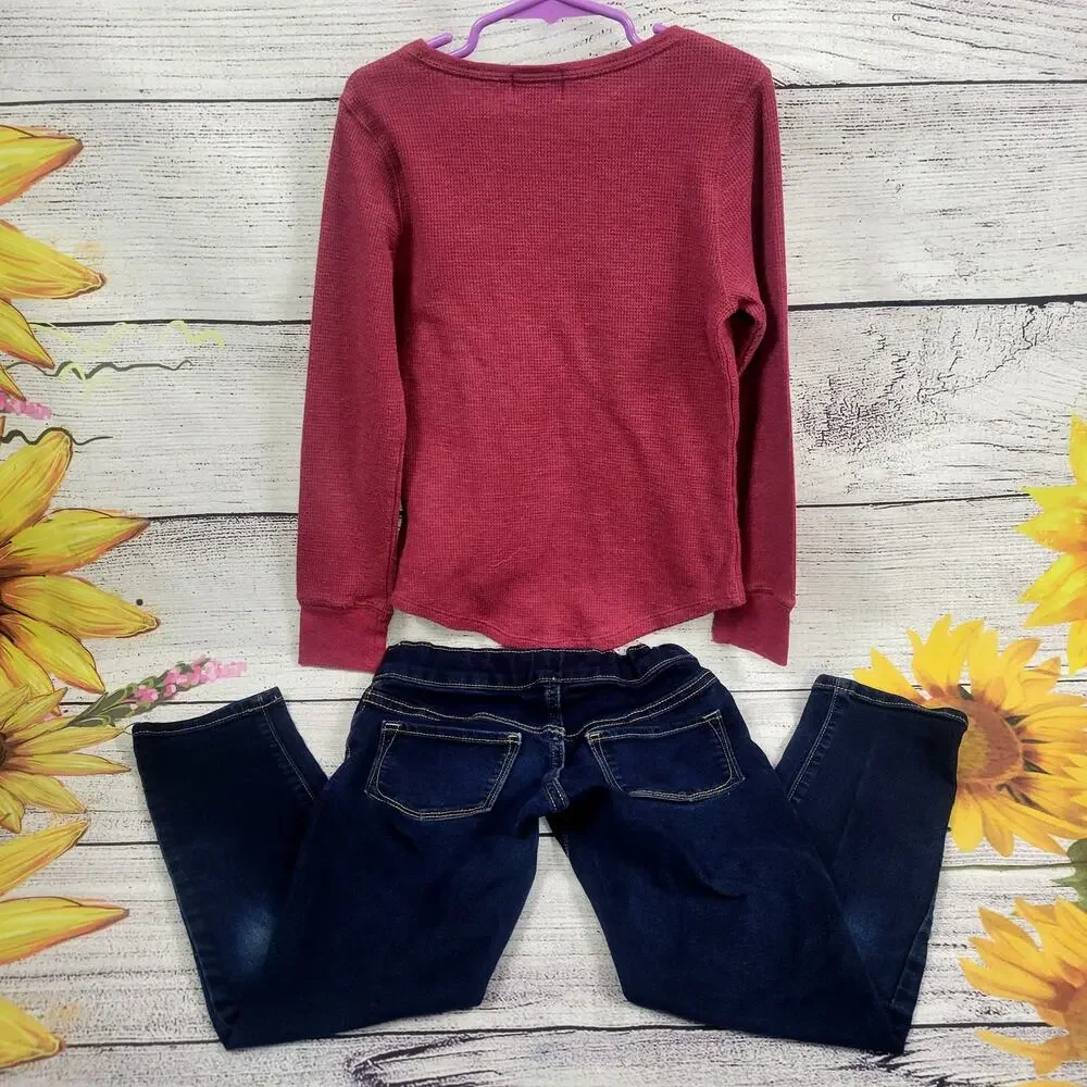 Old‎ Navy Girl's Long Sleeve and Jeans 2 Pc Set Size M (8)
